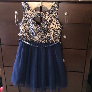 Sequin Hearts Homecoming Dress